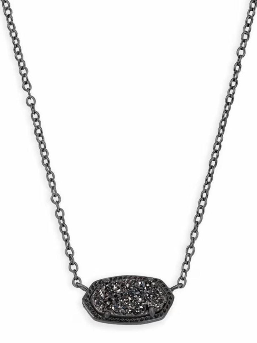 Kendra Scott- Elisa Necklace- Dark Grey Stone